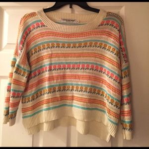 Floral Crop Top Sweater