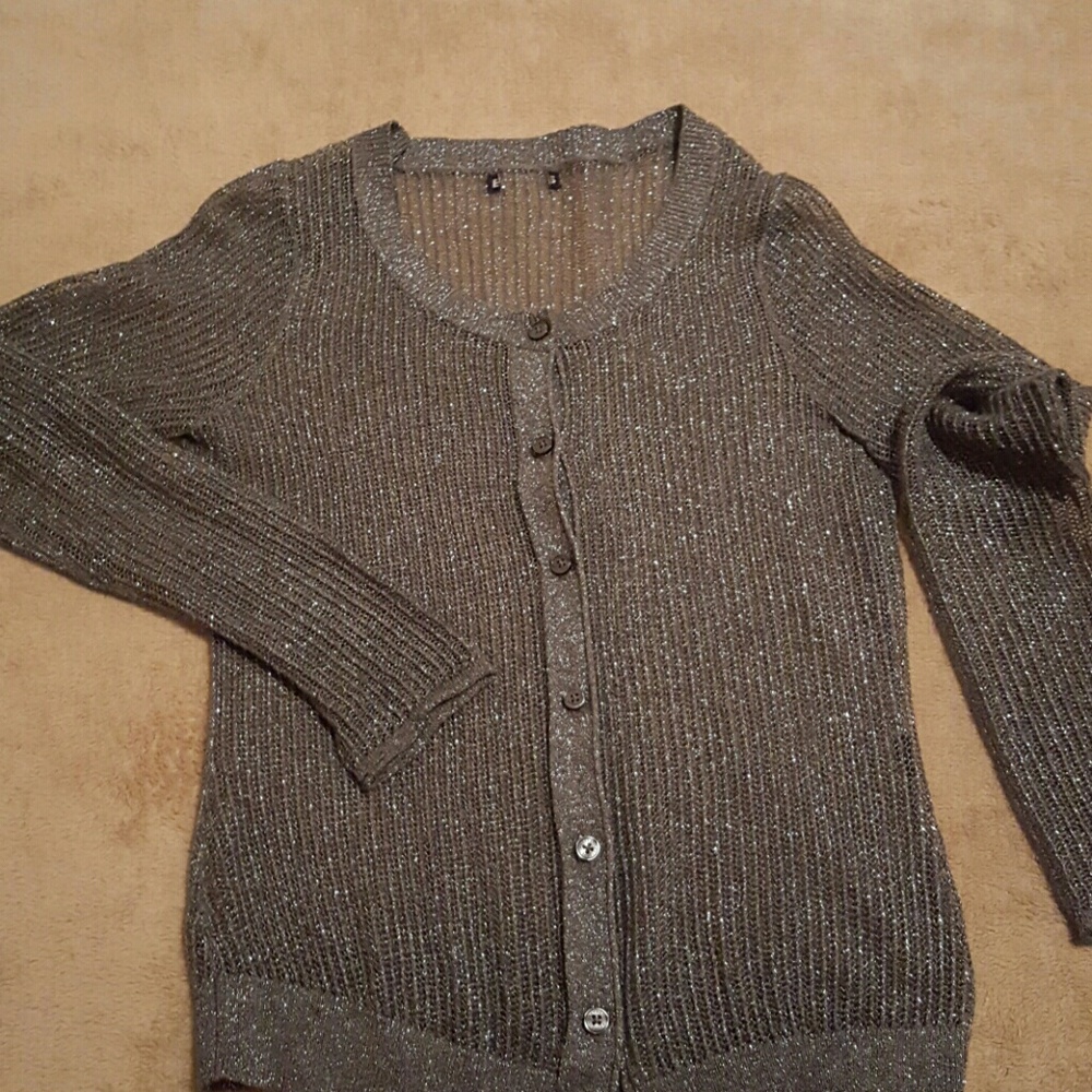 Think see through cardigan