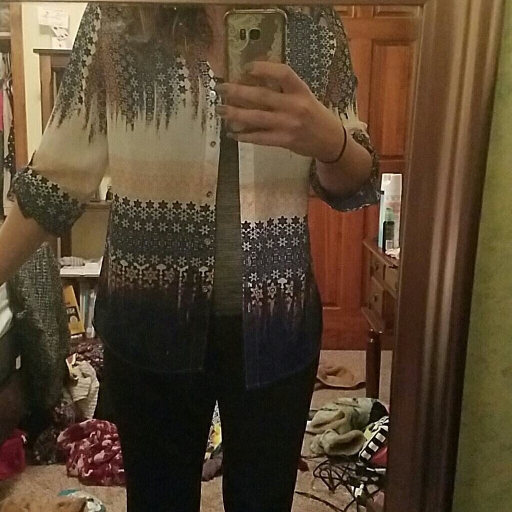 Long sleeved button up