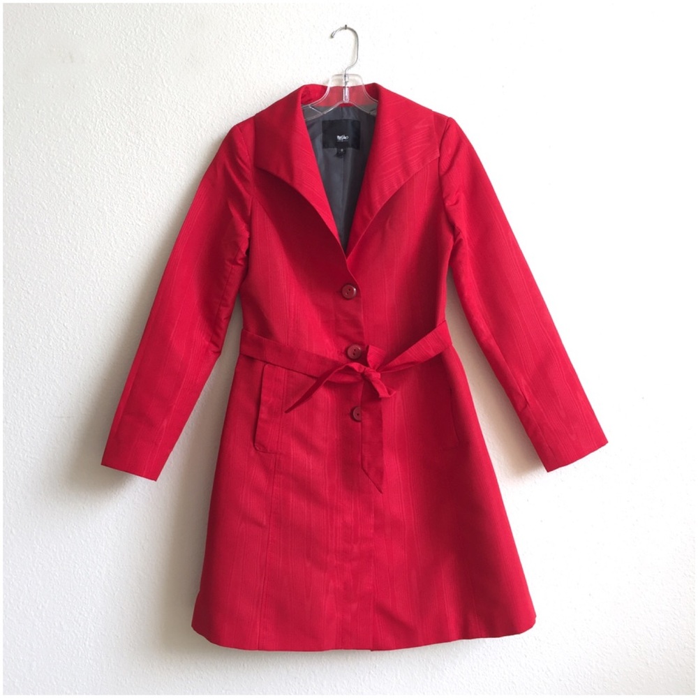 Mossimo Red Trench Coat