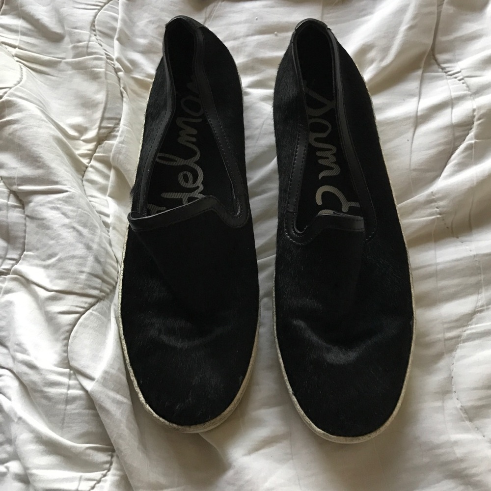 Real cow fur Sam Edelman slip one