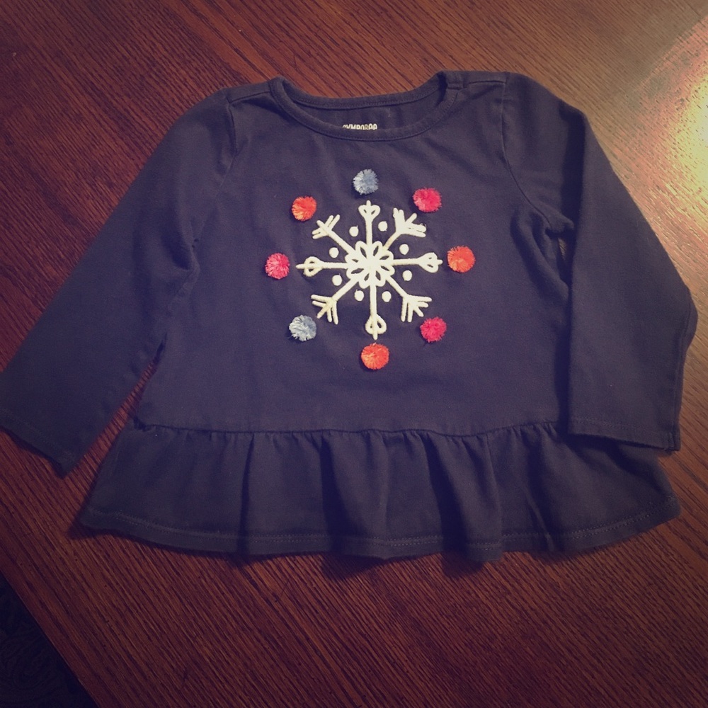 Embroidered Snowflake Shirt