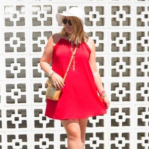 Mango Dresses - Red Shift Dress Mango Dresses - Red Shift Dress
