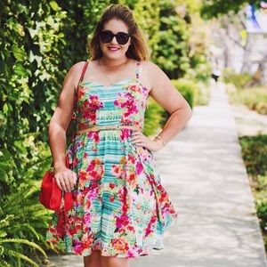 City Chic Dresses - Tropical Print Dress City Chic Dresses - Tropical Print Dress