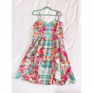 City Chic Dresses - Tropical Print Dress City Chic Dresses - Tropical Print Dress