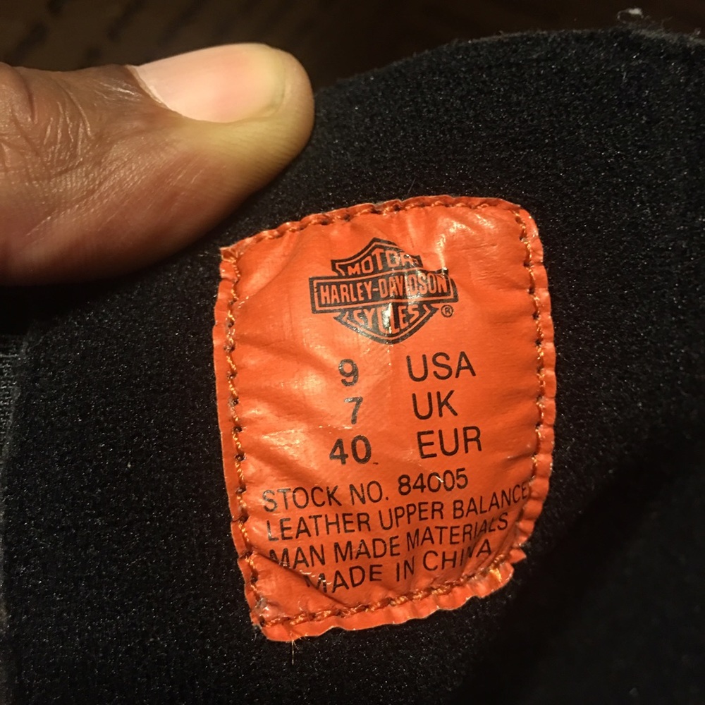 Harley Davidson side zip Harness boots woman's