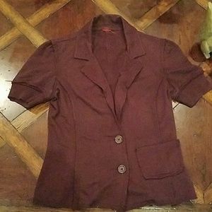 **SOLD** 100% cotton purple jersey jacket