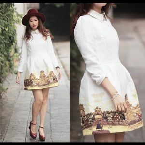 Chicwish size large printed Jacquard dress