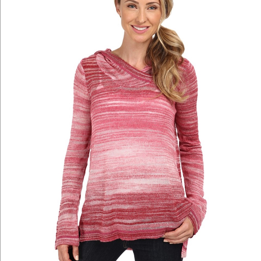 Prana Nina sweater in Plum Red