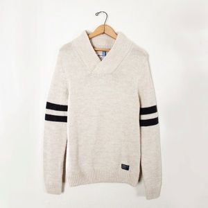 High Collar Oatmeal Library Sweater | Divided
