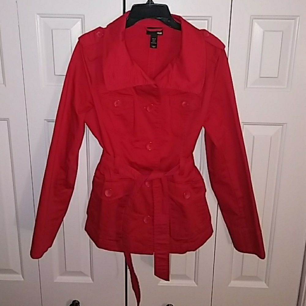 NWOT H&M Belted Peacoat