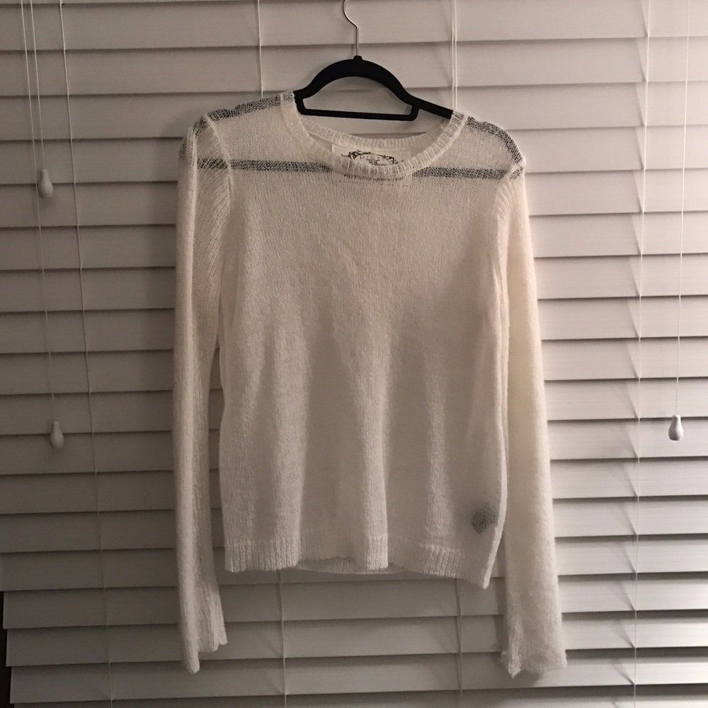Press top with sheer back