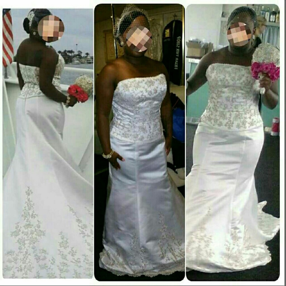 Beautiful Satin Wedding Gown