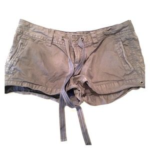 VS Pink shorts, blue/gray