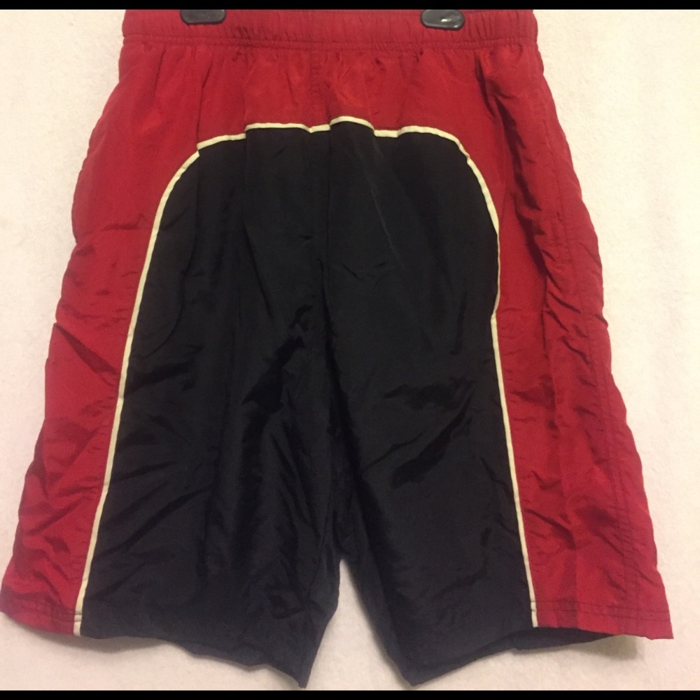 Cherokee Swim Shorts - Red & Black