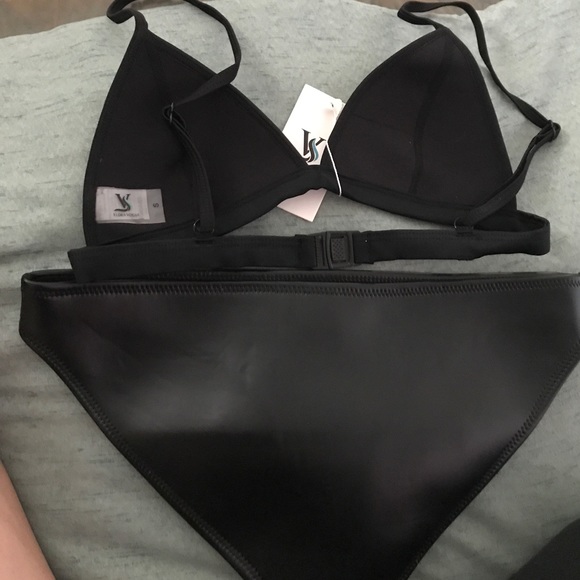 Bright mesh wet TRIANGL two piece bikini - Picture 3 of 4