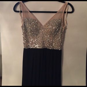 Black/Silver Women's Prom Dress