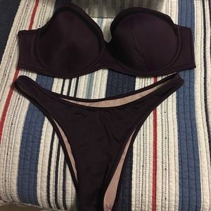 Full top 34D and itsy Victoria's Secret swimsuit