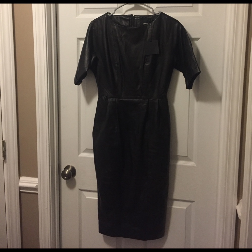 ASOS Leather Wiggle Dress