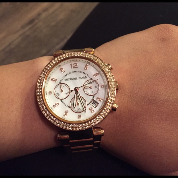 Michael Kors Parker Rose Gold-Tone Watch - Picture 5 of 5
