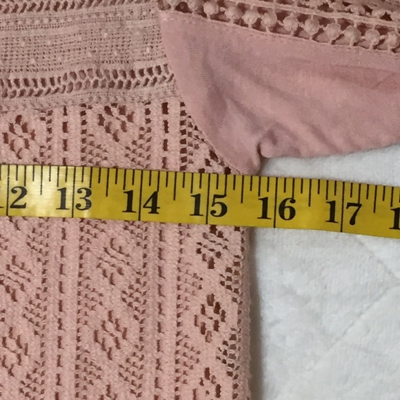 Lucky Brand Lace Tee Size XS - Picture 6 of 7