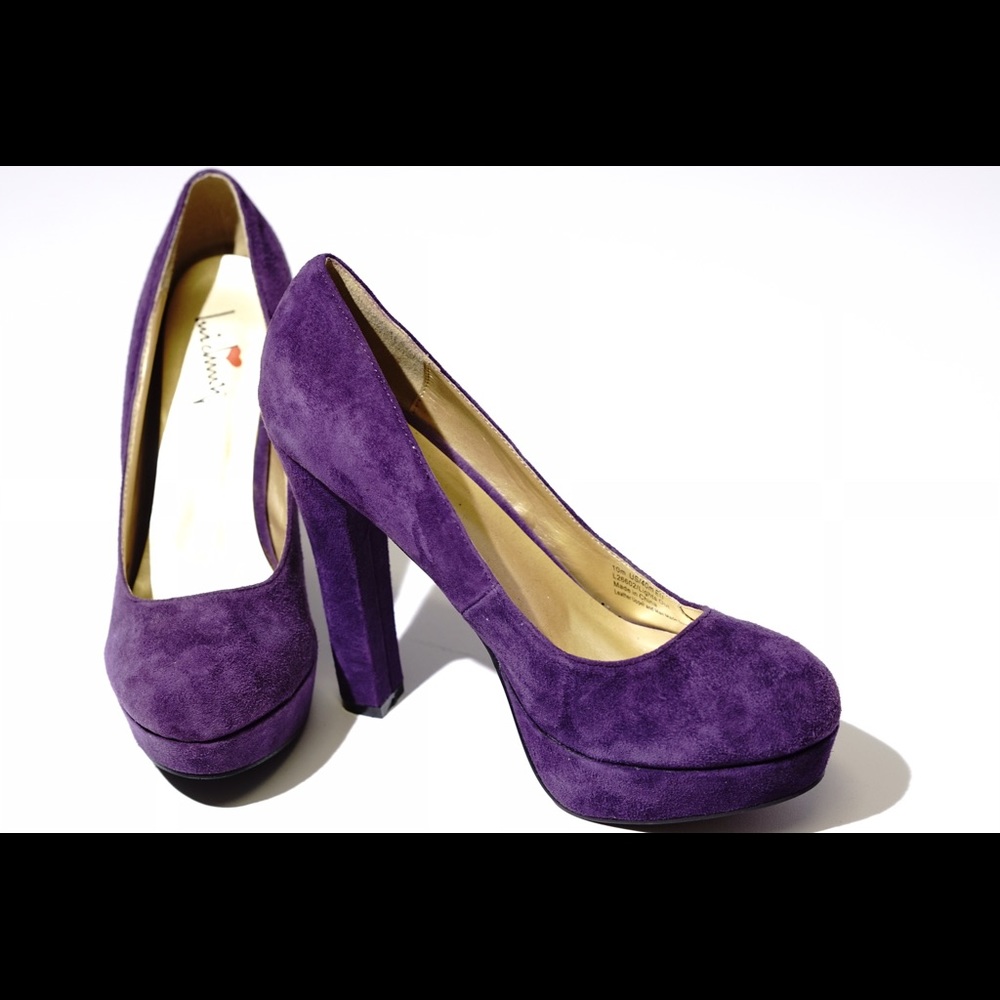 Luichiny❤️️ Purple Suede Platforms