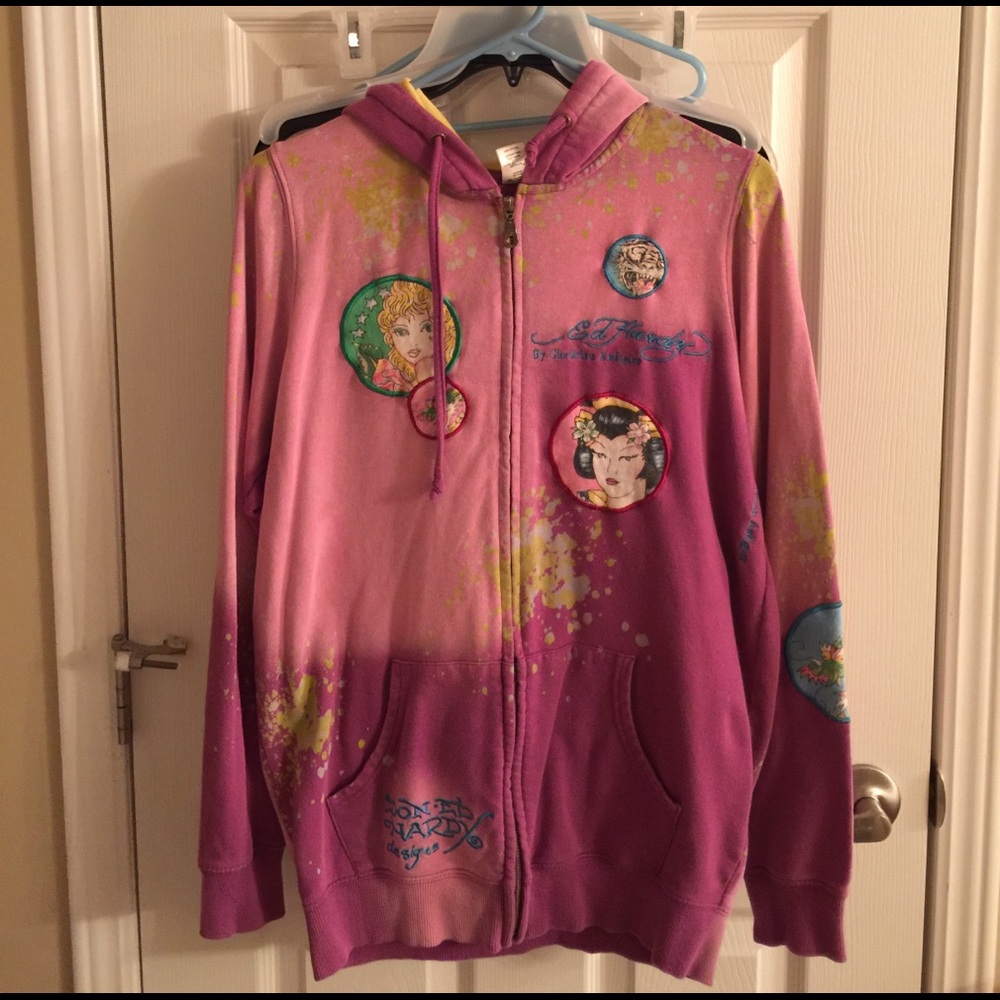 Ed Hardy zip hoodie