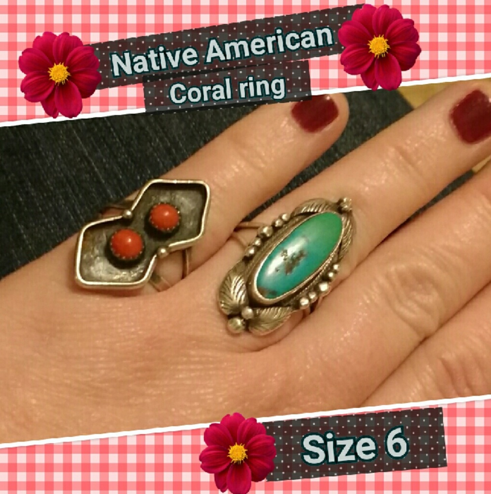 💘 Coming Soon 💘 Native American Coral Ring