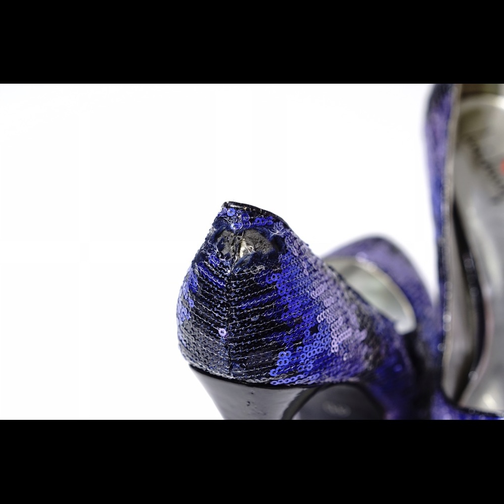 Luichiny❤️️ Blue Purple Black Sequin Platforms - Picture 3 of 4