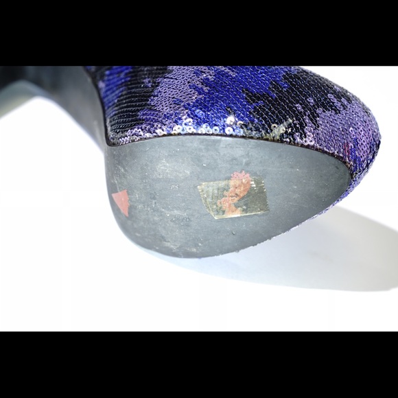 Luichiny❤️️ Blue Purple Black Sequin Platforms - Picture 4 of 4