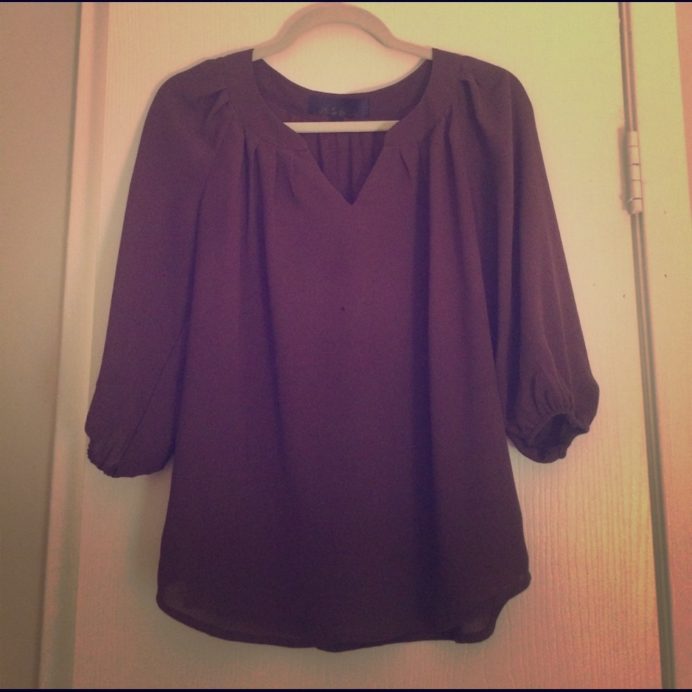 Dark Purple Blouse