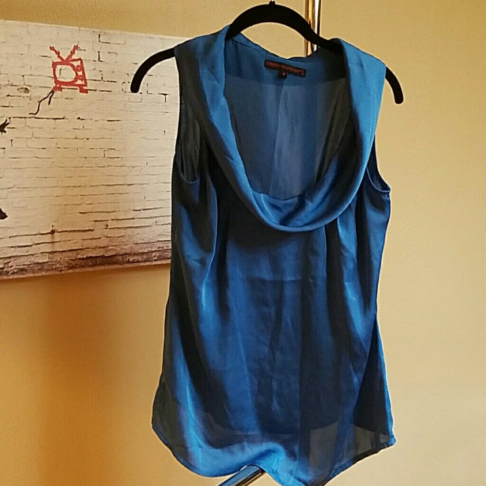 **SOLD** Blue Peruvian atelier blouse size S