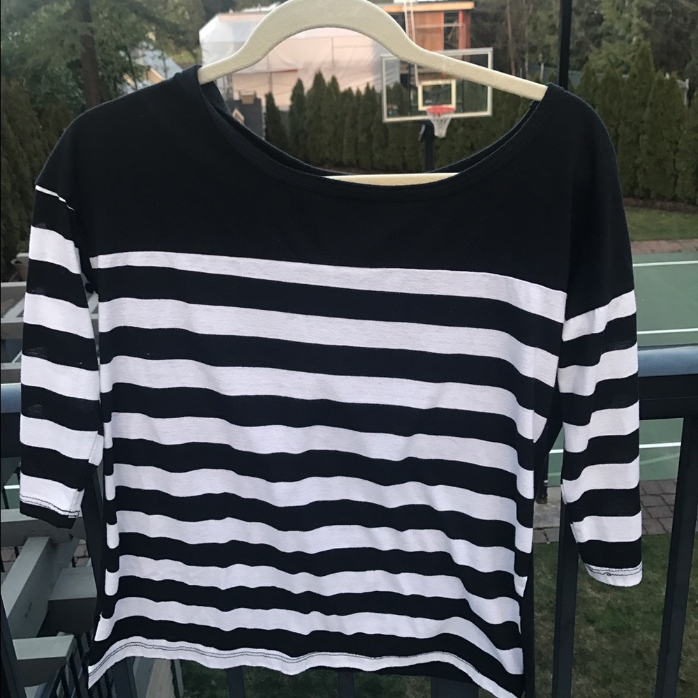 Black and white shirt