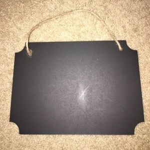 Hanging chalkboard sign