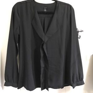 Waterfall neckline blouse