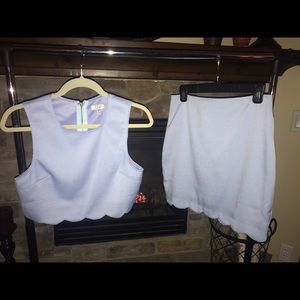 Light blue two piece dress