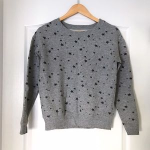American Eagle 🦅 Cute Gray Star Sweater; Small