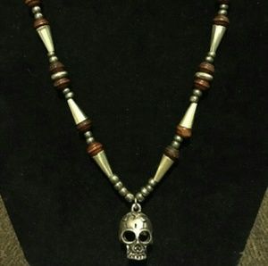 Unisex skull necklace