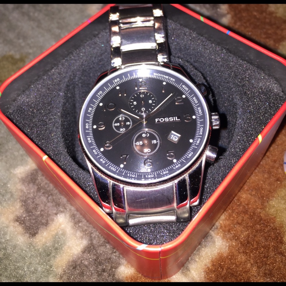Fossil Arkitekt Chronograph Black Dial Watchh
