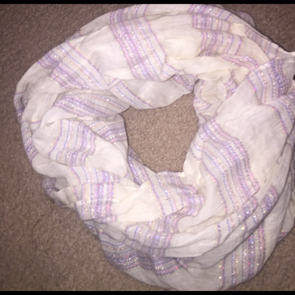 Cream sparkly Scarf