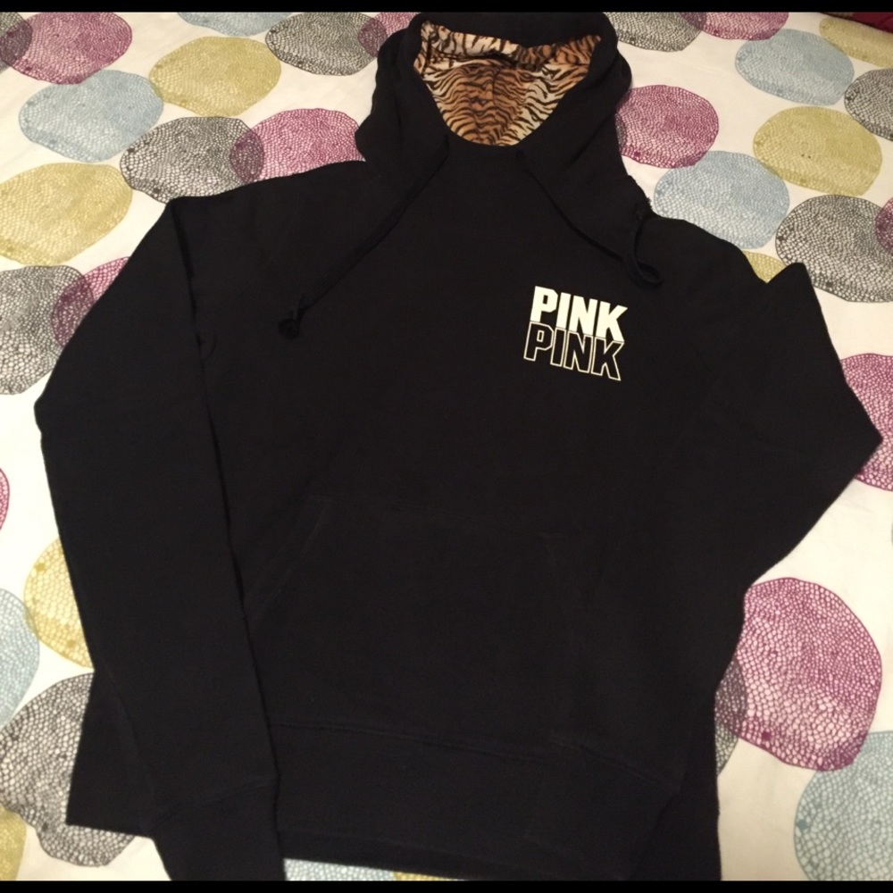 Pink Victoria's Secret cowl neck hoodie