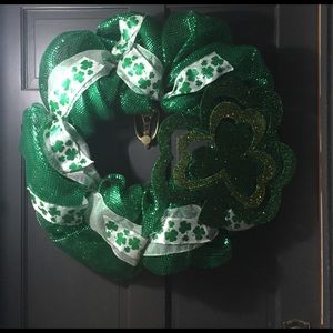 Handmade St Patrick's Day door wreath!