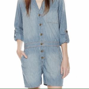 Current/Elliott Striped Shortall Never Worn!