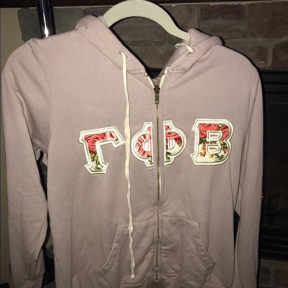 Floral Gamma Phi Beta sorority jacket/sweatshirt