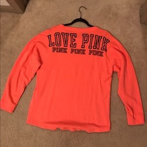 Pink thin sweatshirt