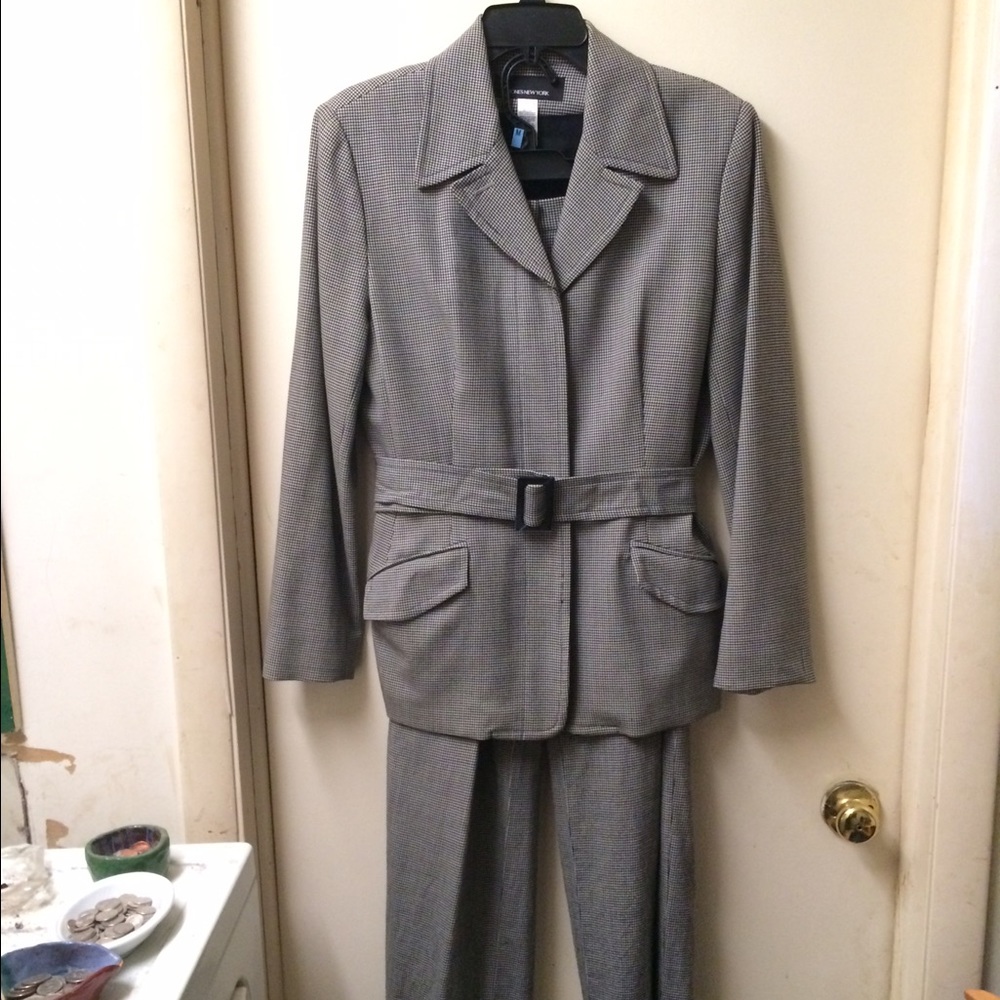 Jones New York 2pc Pantsuit, Sz 10 Jacket Pants 8