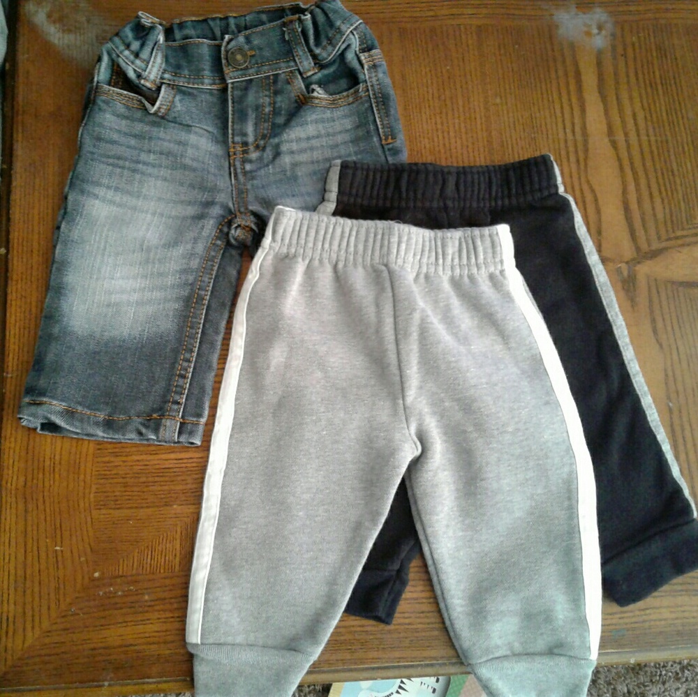 Boys 3-6month sweats/route 66 jeans