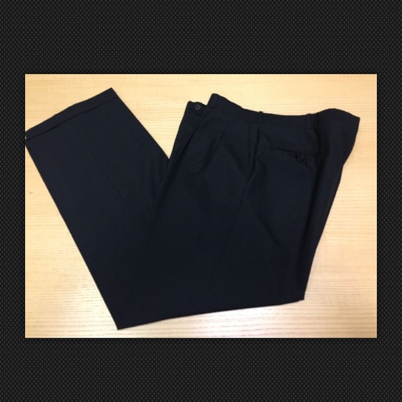 Jules NY men's suit black with blue line size 42 - Picture 2 of 4