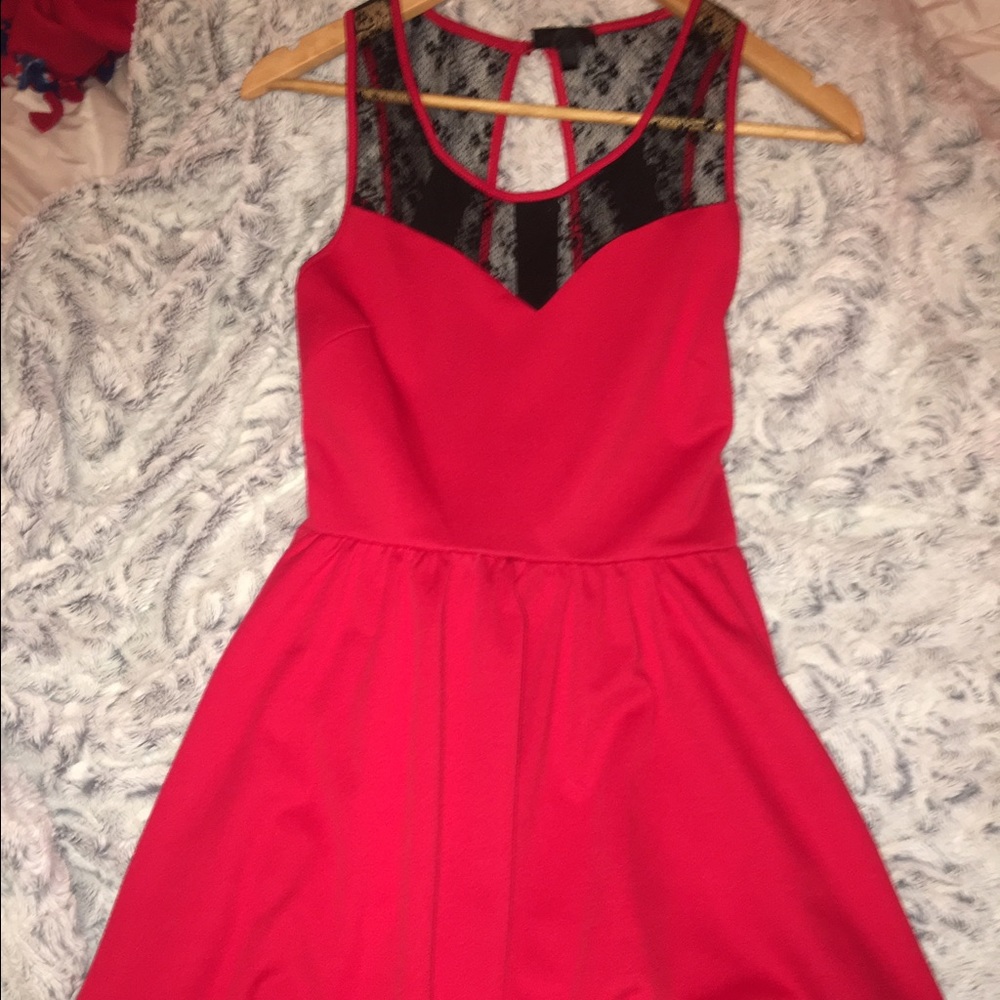 Red formal dress