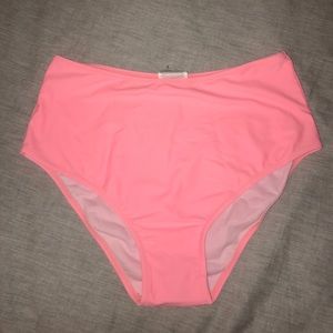 NWT High-waisted Peach swim bottom